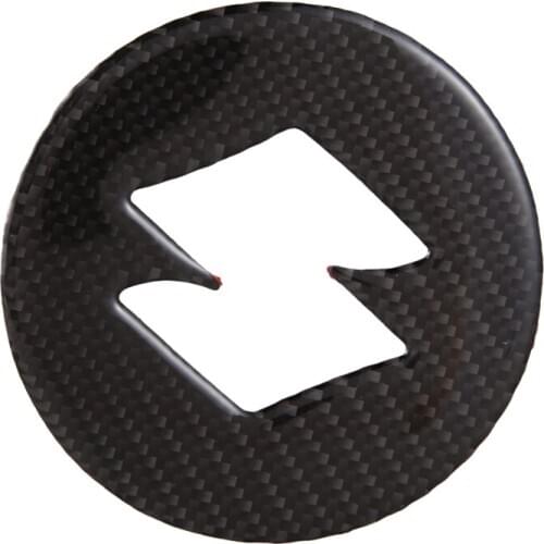 Real Carbon Fiber Steering Wheel Center Sticker Cover for Suzuki Jimny 2019 2020
