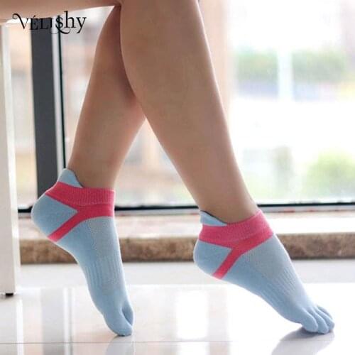 8 Colors 1 Pairs New Womens Socks Cotton Five Finger Sockss Casual Toe Sock Socks Summer Breathable Calcetines Ankle