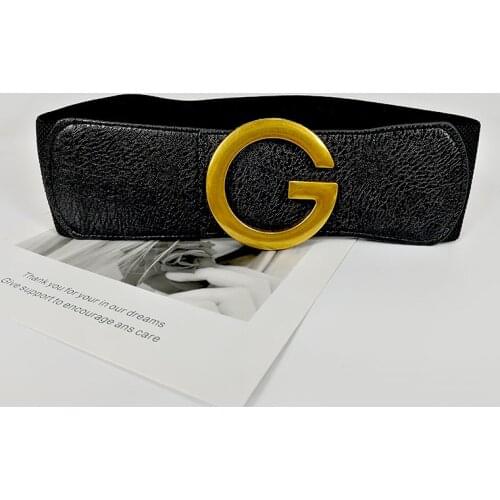 NEW Designer Belts for Women High Quality Corset Belt Luxury Brand Wide Cinturon Mujer Elastic Cummerbunds Big G Ceinture Femme