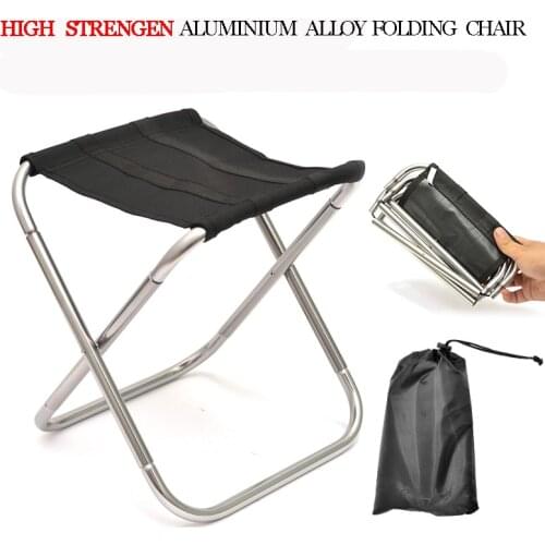 NEW High Strength Aluminium Alloy Light Folding Fishing Chair r Camping Leisure Picnic Beach Chair Other Fishing Tools