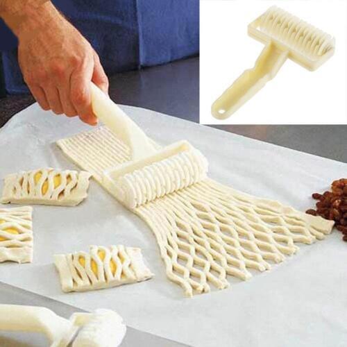 ANGRLY 4.5*12*14cm Large Handy Baking Pizza Bread Pastry Tool Lattice Roller Cutter Rolling Pin kitchen accessories silicone