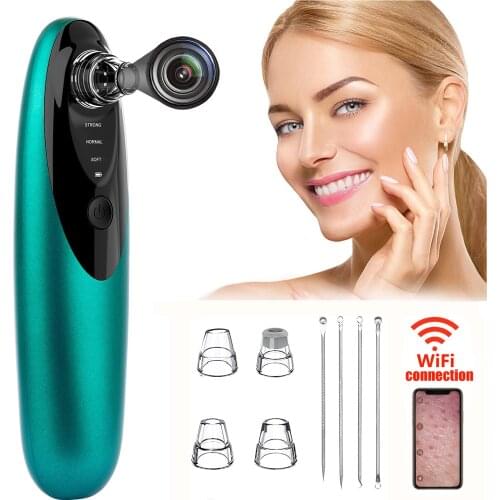 Blackhead Remover Pore Vacuum with Camera, Facial Pore Cleaner Electric Acne Extractor Tool,Phone Linked Display Beauty Device
