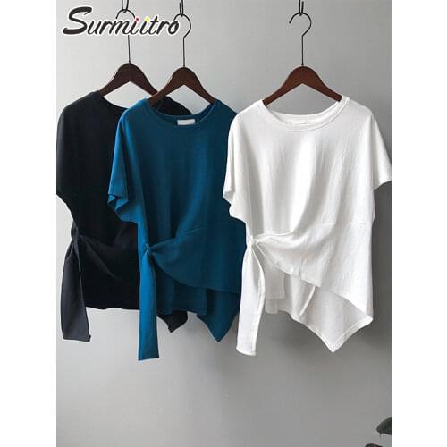 Женские футболки с коротким рукавом SURMIITRO China At AliExpress