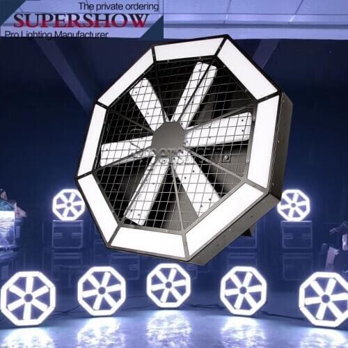 LED Fan Effect Light 576 lamp beads DMX512 voice control for party light color music DJ Disco Lights Stage Super Strobe Lighting