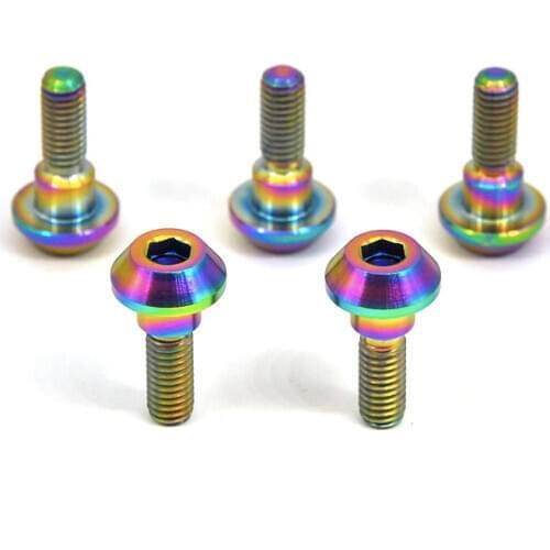 Tiremet M6 X 21mm Titanium Ti Disc Brake Rotor Bolts For Suzuki GSXR Yamaha R1 Upgrade Kit Save Weight & Never Rust