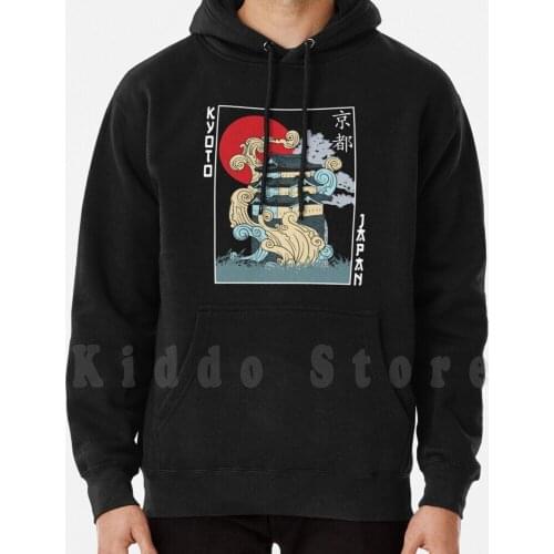 Kyoto Japan Cartoon Art Souvenir hoodie long sleeve Love Kyoto Kyoto Trip Kyoto Art Japanese Prefecture Kyoto