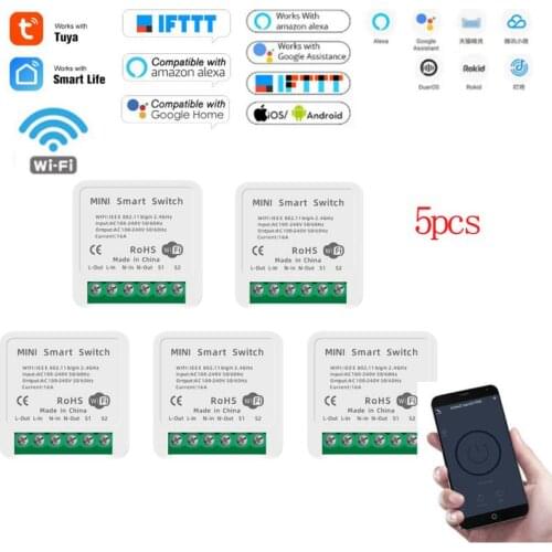 3pc Smart Switch For XiaoMi Wifi Smart Wireless Remote Switch Domotica Light Controller Module For Alexa Google Home Smart House