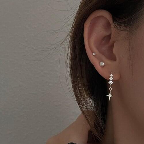 Dangle Earrings Star Tassel For Women Zircon Crystal Vintage Fashion Design New Trend Hot Sale Lady Party Gift Jewelry BOYULIGE