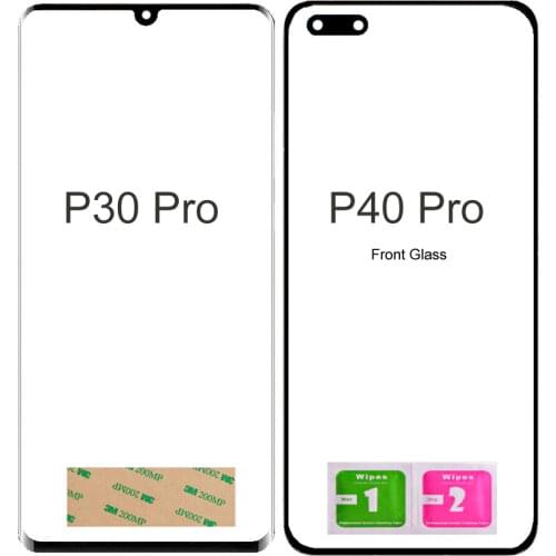 Outer Glass Screen Panel For Huawei P30 Pro (No LCD Touch Screen) Front Glass Panel Assembly Parts