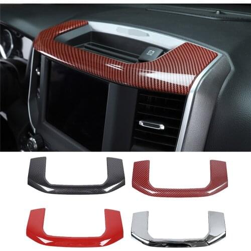 ABS Interior Center Console Storage Box Cover Decorative Frame Trim Fit for Dodge Ram 2018-2021 Car Accessories