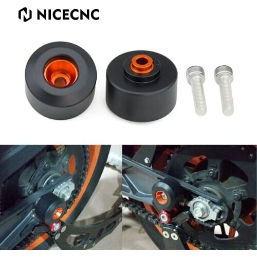 Rear Wheel Axle Sliders Fork Crash Protectors For KTM Duke 125 200 390 Rear Wheel Axle Sliders Fork Swingarm Crash Protector