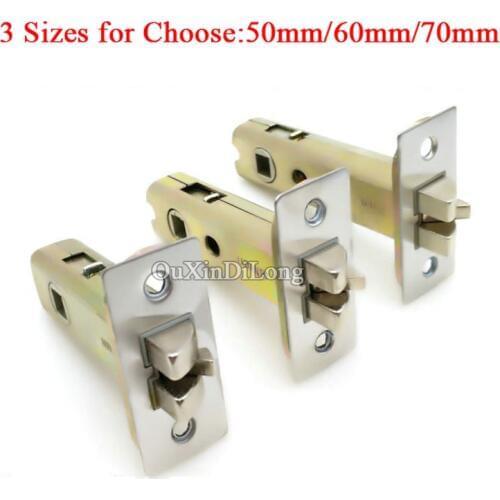 HOT 1PCS European Narrow Mortise Locks Lock body Anti-theft lock cylinder Door lock Repair Parts Center Distance 50mm/60mm/70mm