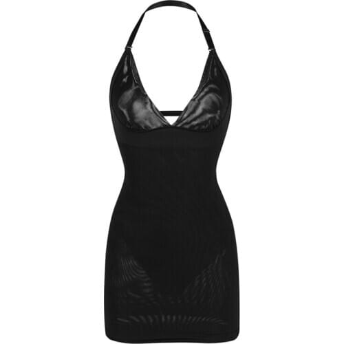Women Slimming Sleeveless Long Seamless Shapewear Slip Dress Firm Control Body Shaper Bodysuit Camisole Tank Tops Under Dress