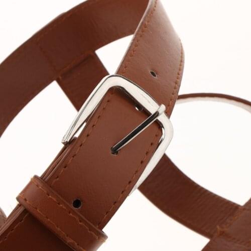 2x Adjustable Leather Yoga Mat Strap Sling Carrier Holder With Handle Strap