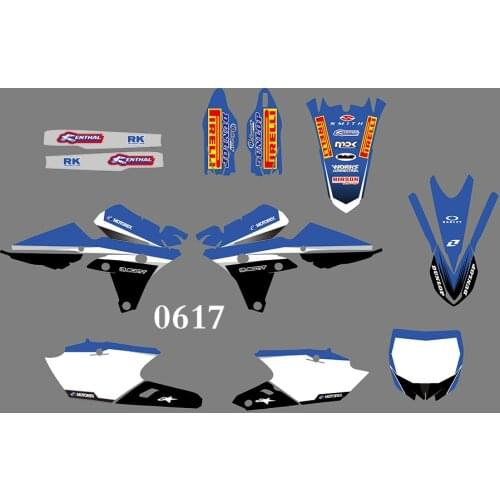 3M 0617 Motorcycle Team Graphic & Backgrounds Decal Stiker Kits for YAMAHA YZ250F YZ450F 2014 2015 2016 2017