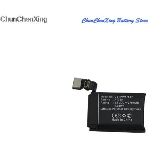 Cameron Sino 270mAh Battery A1760 for Apple MNNN2LL/A, MP032LL/A, Watch 2 38mm