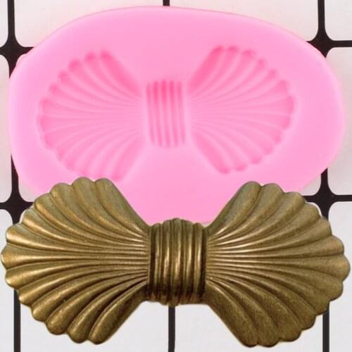 Bow Relief Cake Border Silicone Mold Candy Clay Resin Chocolate Fondant Molds Cake Decorating Tools Kitchen Baking Mould Cupcake