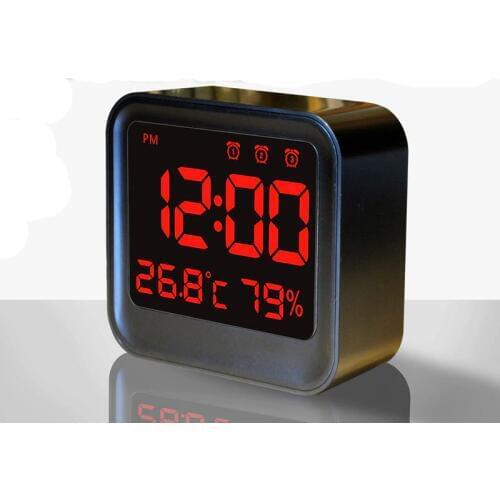 CLOCK plug digital display clock LED multi - group alarm clock with temperature and humidity meter with three tables