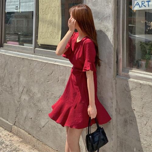 COIGARSAM Summer Linen Dresses