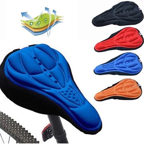 Mountain Bike Saddle Breathable Cushion Cover Road Bike Thickened Soft Cycling Seat Mat 3D Sponge Polymer Bicycle Saddle Seat