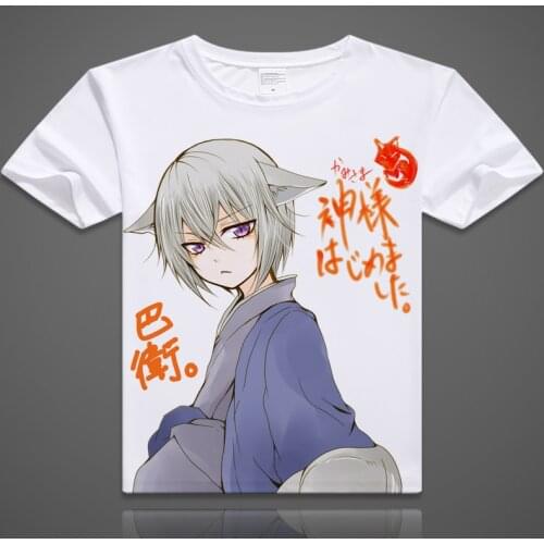 Anime Kamisama Love Cosplay T Shirt Japanese Kamisama Kiss Momozono Nanami Tomoe Printed Summer T-Shirt Cartoon Top Tee Costume