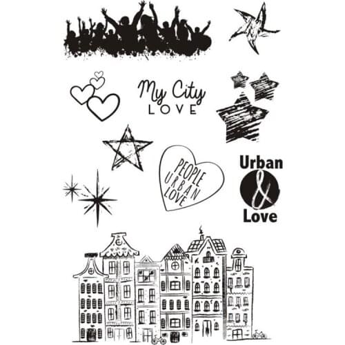 People urban love stamps scrapbooking planner stamps