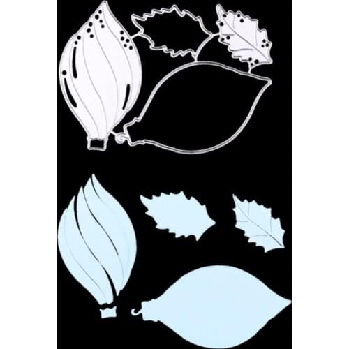 Hemere 4pc Petal Flower DIY Frame Metal Cutting Dies Embossing Template Stencils for DIY Scrapbooking Photo Album Paper Cards