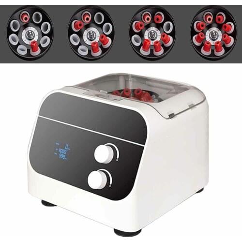 220V Intelligent Laboratory Bench Top Centrifuge Digital Low-speed Fat Beauty PRP Serum Separator 4000 rpm 1920 Xg