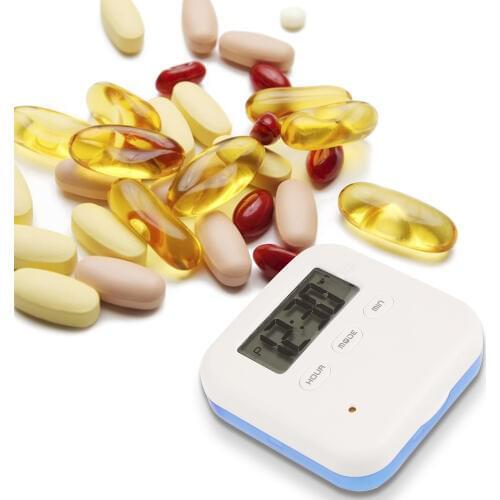 Intelligent Medication Reminders Pill Box Alarm Timer Electronic Timing Pill Case Medicine Holder Organizer