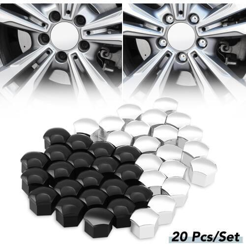 Wheel Nut Caps Hub Screw Cover 17mm for volkswagen VW Golf Bora Jetta POLO GOLF Passat Skoda Octavia A5 Fabia SEAT Ibiza Leon