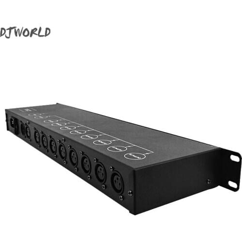 Controller DMX512 Splitter Light Signal Amplifier Splitter 8 Way DMX Distributor For Disco DJ Party Stage Light Equipment