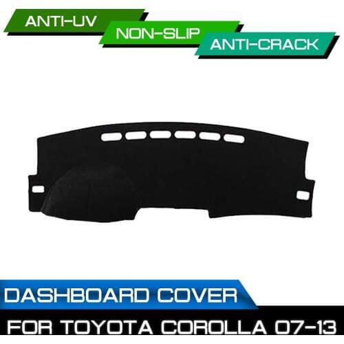 Car Dashboard Mat Anti-dirty Non-slip for Toyota Corolla 2007 2008 2009 2010 2011 2012 2013 Dash Cover Mat UV Protection Shade