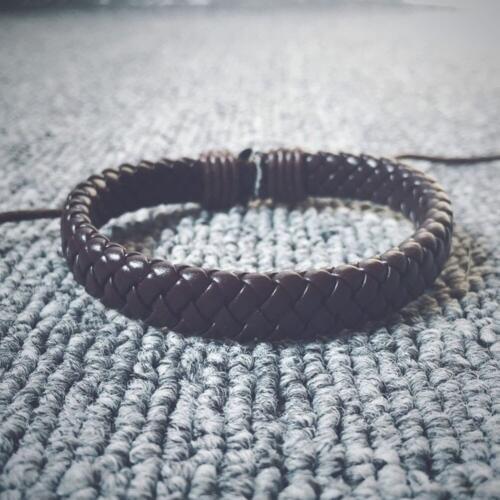 Fashion Jewelry Black Braided Leather Bracelet Men Bracelets Braided Wax Cord Bangles De Couro Pulseiras Masculinos