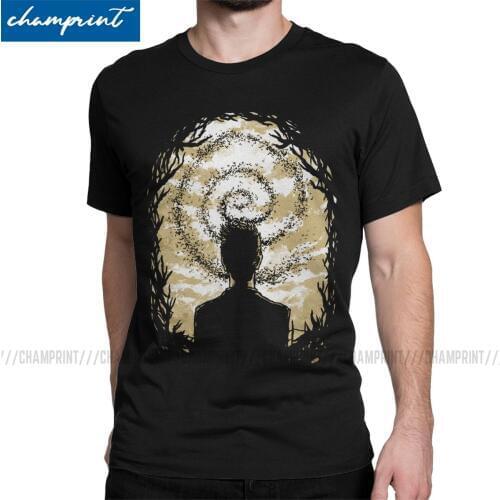 Men Carcosas Spiral T Shirt True Detective Rust Cohle Mcconaughey TV Series 100% Cotton Clothes Novelty Tees Party T-Shirt