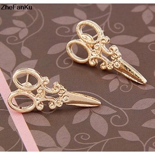 New Fashion Jewelry Cute Small Scissors Stud Earrings For Women