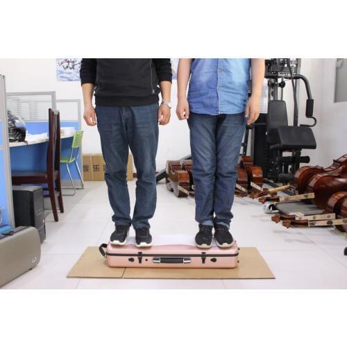 New 4/4 Violin case composite Carbon Fiber Strong Light Hard Case Rose Gold 3