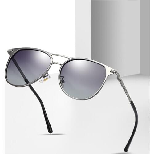 Al-mg Alloy Frame Men Women Polarized Sun Glasses Polarized Mirror Minus Myopia Sunglasses Custom Made Lens -1 to -6