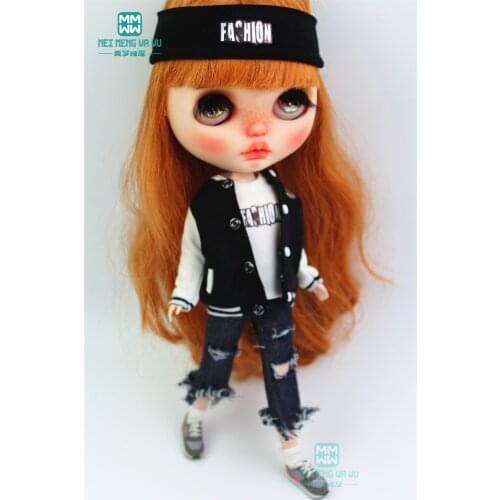 Clothes for doll fits Blyth Azone 1/6 doll accessories fashion Casual sportswear, sweatpants