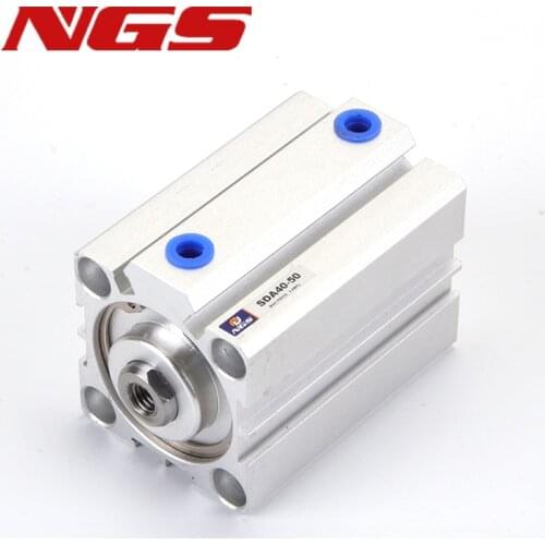 Air Pneumatic Cylinder SDA Series Compact Airtac Type 12/16/20/25/32/40/50/63/80mm Bore to 5-100mm Stroke Accept Custom