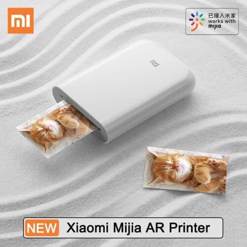 Xiaomi Mijia AR Printer 300dpi Portable Photo Mini Pocket With DIY Share 500mAh Picture Printer Pocket Printer For Mihome APP