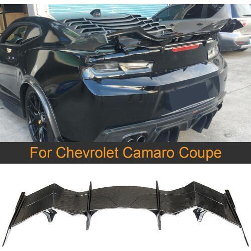 Carbon Fiber Rear Trunk Spoiler Wing For Chevrolet Camaro Coupe 2016 - 2018 Vulture Iris Sytle Customized Big Wing