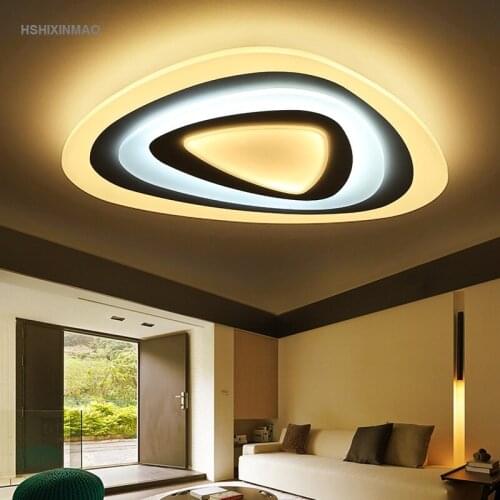 Ultra-thin living room acrylic ceiling lamp warm master bedroom light book light art heart-shaped Ceiling lights AC90-260V