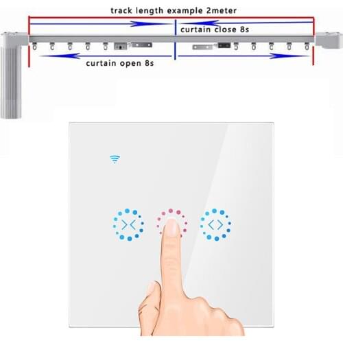 DIY Smart Home WiFi Electric curtain controller Touch Blinds Curtain Switch Ewelink APP remote control compatible alexa google