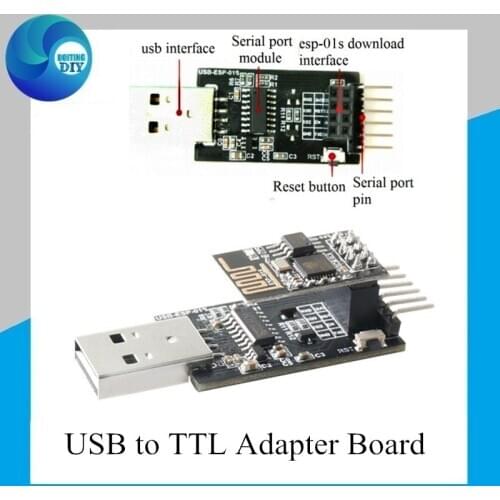 USB to TTL Serial Port CH340 chip ESP8266 ESP-01/ESP-01S firmware USB to serial port STC download updated Version Flashing board