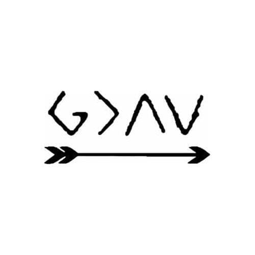 Personality Arrow God Jesus Car Sticker Accessories Laptop Decal KK Vinyl PVC 12cm*5cm