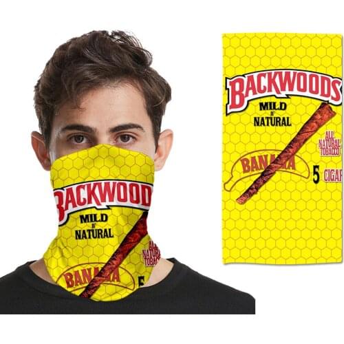 3D BACKWOODS Cigar Magic Turban Mask Face Towel Fashion Outdoor Mask Scarves Seamless Hairband Head Scarf Bandana Neck Cover