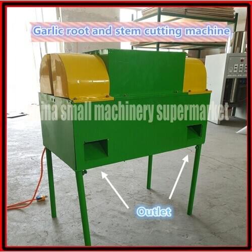 High efficiency garlic stem and tail cutting machine/fresh garlic processing machine
