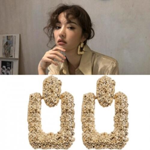 Womens Metal Multicolored Pendant Ear Geometry Wedding Gold Earrings Female Bohemian Bijoux