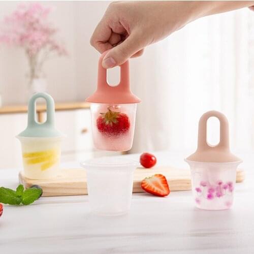 1pcs Ice Cream Mould Ice Cube Tray Popsicle Barrel DIY Mold Dessert Ice Cream Mold With Popsicle Stick