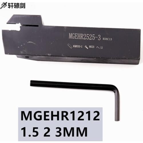 1PC MGEHR1212MGEHL1212 1.5MM 2MM 3MM Machine Accessories External Tool Holder CNC Slot Cutting Turn Tool Holde